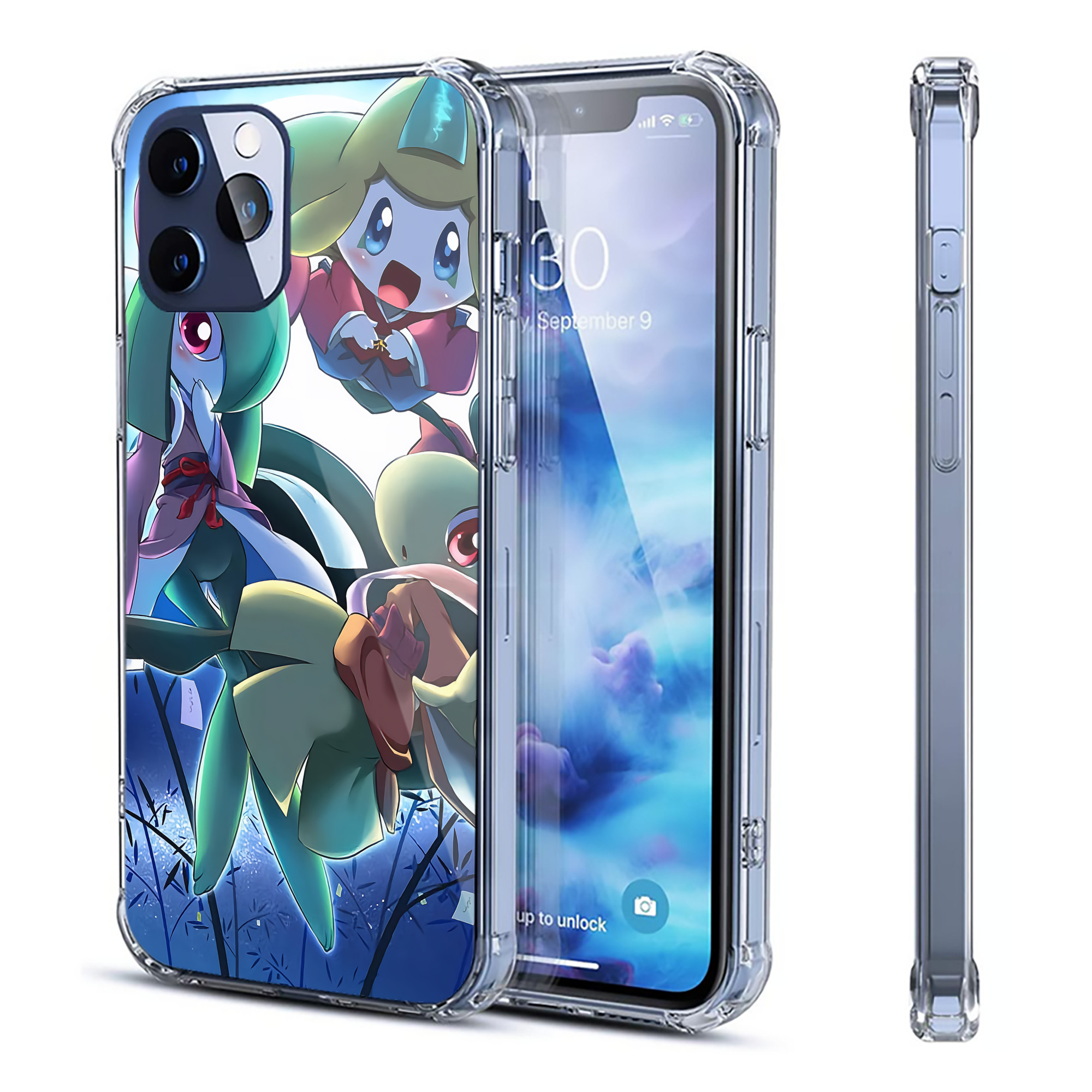 （画像用） ポケットモンスター Pokémon 【iPhone 12シリーズ対応】透明スマホケース（クリアソフトケース）